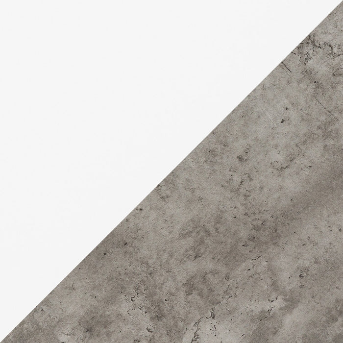 Clayton Reversible Desk - White/Concrete-Look