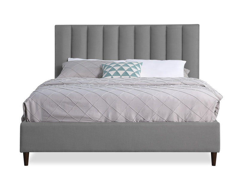 Rain Queen Platform Bed - Grey