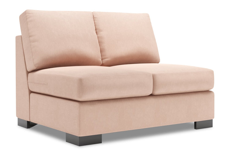 Sofa Lab Track Armless Loveseat - Pax Rose