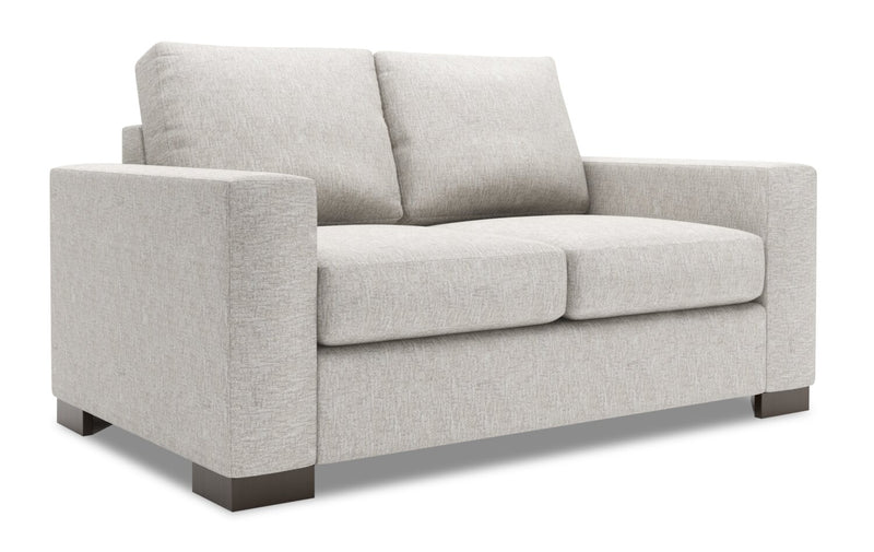 Sofa Lab Track Loveseat - Luxury Silver