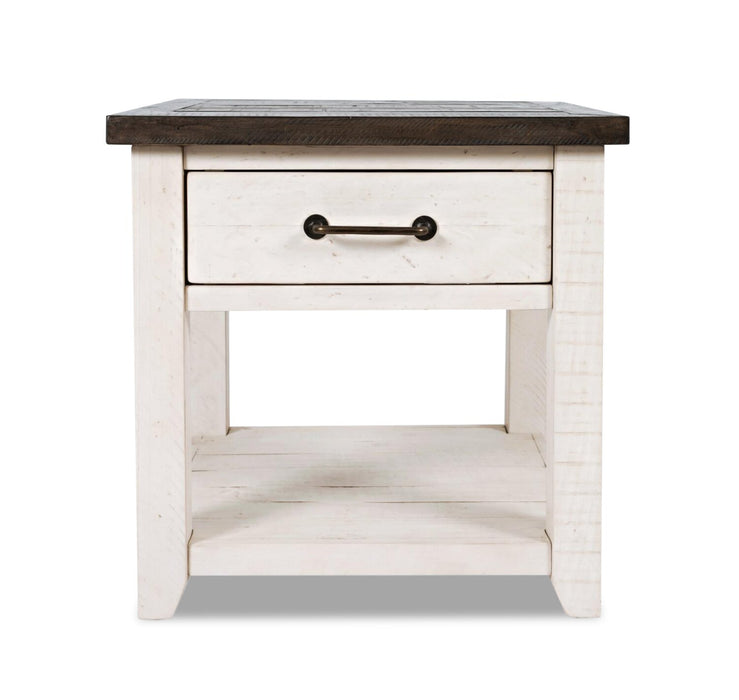 Morgan End Table - White
