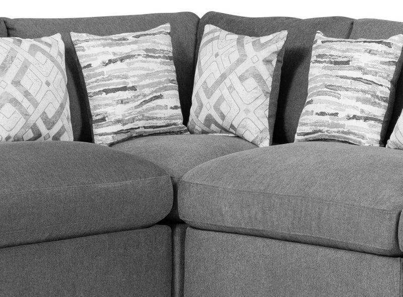 Evolve 4-Piece Sectional - Charcoal