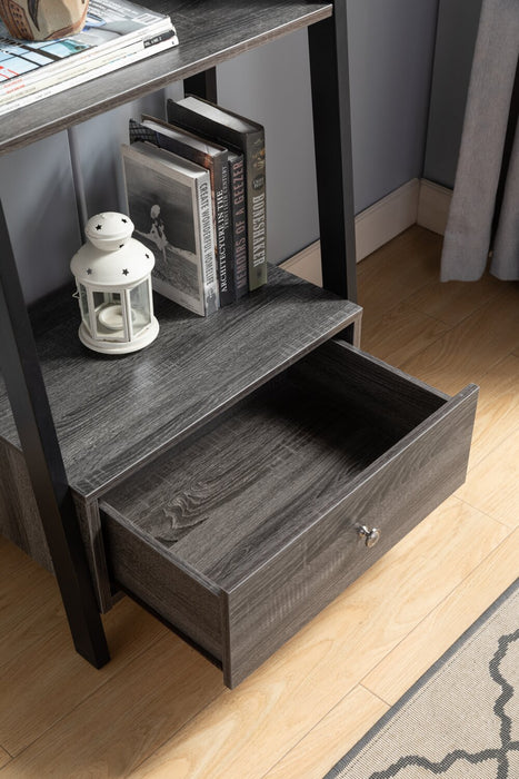 Eden Ladder-Style Bookcase - Grey 