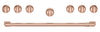 Café Handle and Knob Set for 36\" Range in Brushed Copper - CXPR6HKPTCU