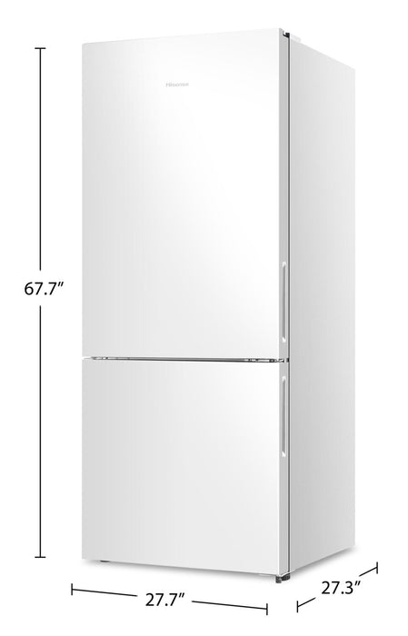 Hisense 14.7 Cu. Ft. Counter-Depth Bottom-Mount Refrigerator - RB15A2CWE