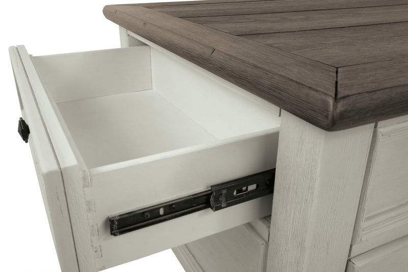 Colby Coffee Table with Lift Top and Casters - White