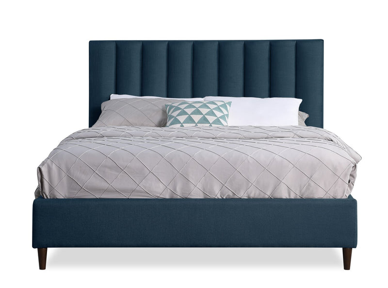 Rain Queen Platform Bed - Blue