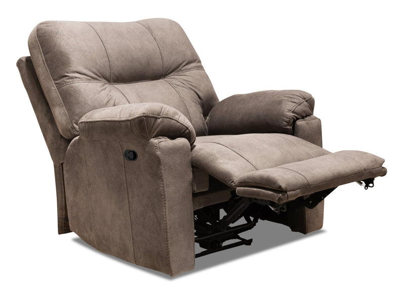 Gybson Polyester Recliner - Latte