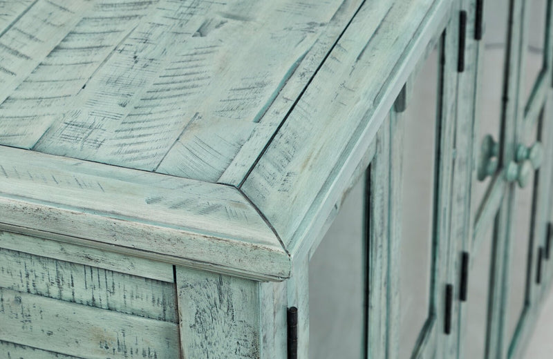 Rocco Large Accent Cabinet - Blue