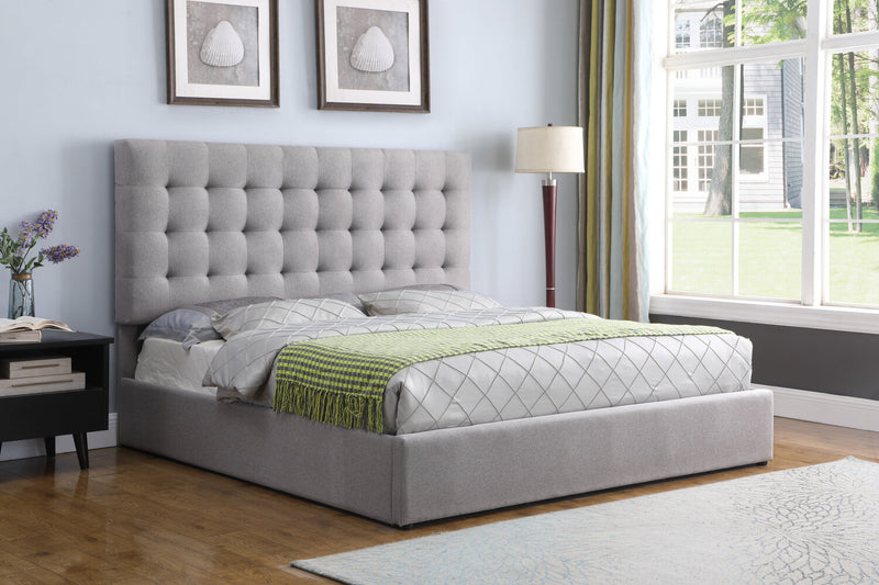 Jace Storage King Bed - Taupe