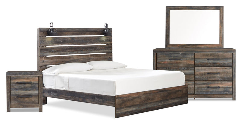 Abby 6-Piece King Bedroom Package - Brown