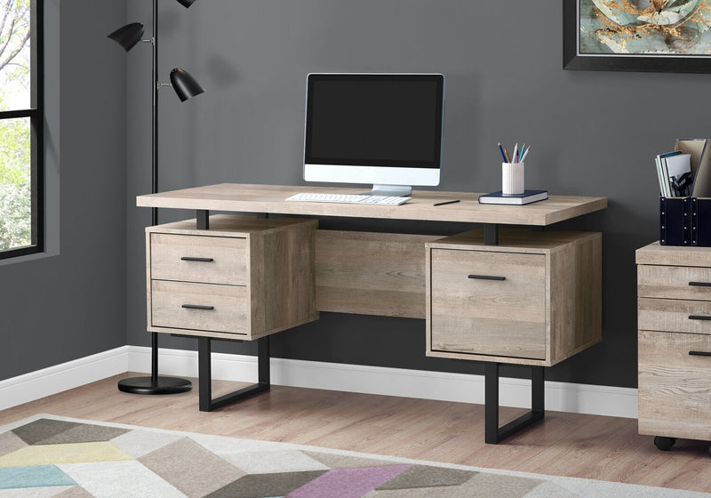 Teagan Reversible Desk - Taupe 