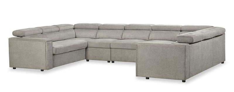Savvy 5-Piece Linen-Look Sectional