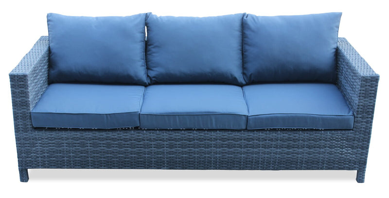 Athens 3-Piece Patio Conversation Set - Blue