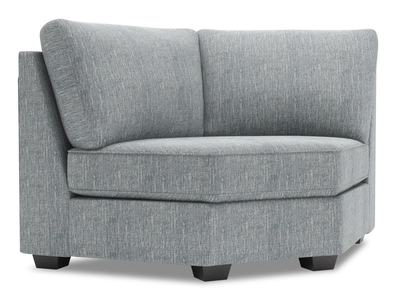Sofa Lab Roll Curved Wedge - Luna Pewter