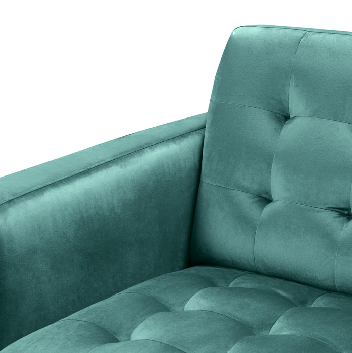 Devlin Velvet Sofa - Green