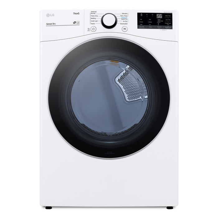 LG 5.2 Cu. Ft. Front-Load Washer 7.4 Cu. Ft. Electric Dryer with AI - White