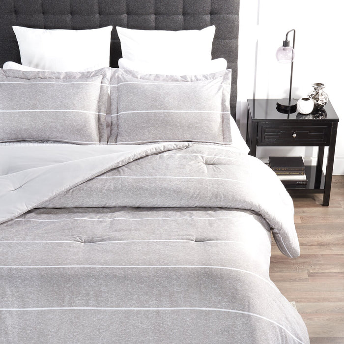 Stripes 3-Piece Full/Queen Comforter Set 