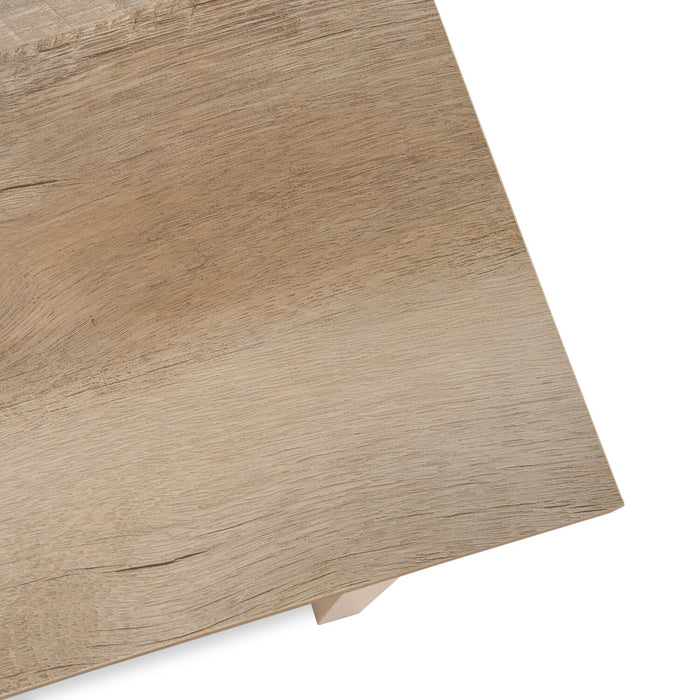 Joana L-Shaped Desk - Soft White 