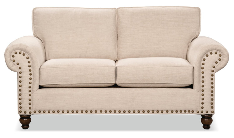 Wynn Chenille Loveseat - Linen