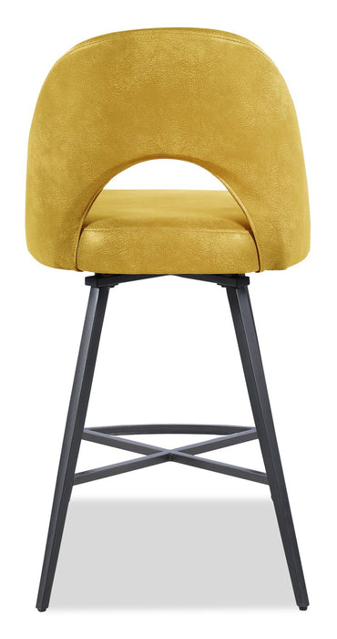 Bay Swivel Counter-Height Stool - Yellow