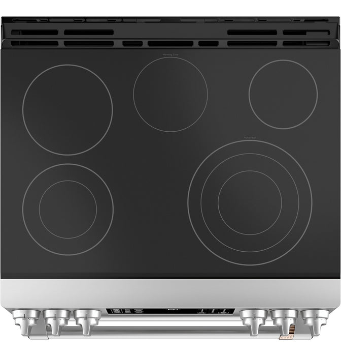 Café 6.7 Cu. Ft. Smart Front-Control Double Oven Electric Range - CCES750P2MS1