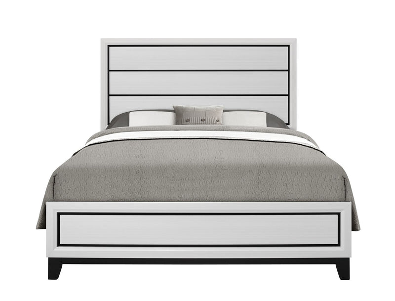 Kate Queen Bed - White