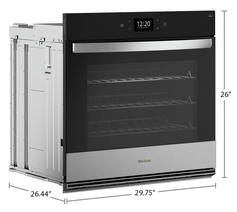 Whirlpool 4.3 Cu. Ft. Smart Single Wall Oven with Air Fry - WOES7027PZ