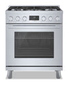 Bosch 800 Series 3.7 Cu. Ft. Industrial-Style Freestanding Gas Range - HGS8055UC