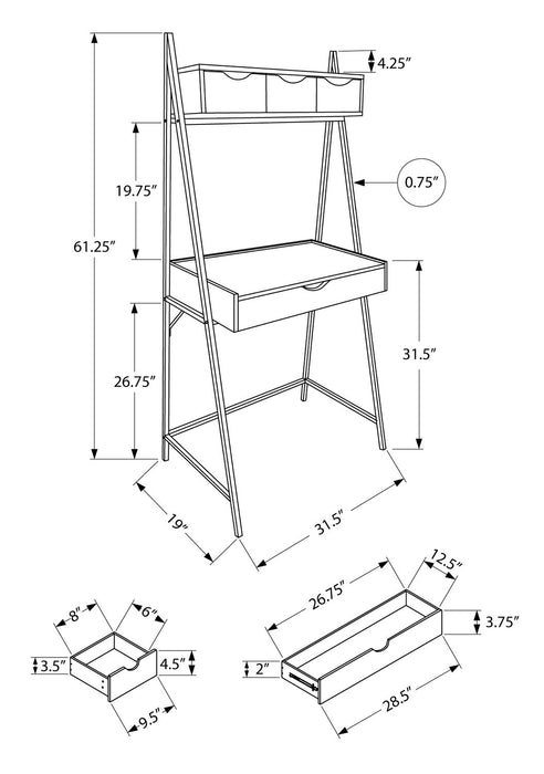 Norris Desk - Taupe 