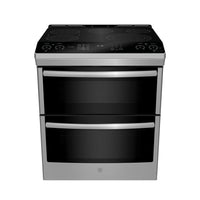 Profile 6.8 Cu. Ft. Smart Electric Range with True European Convection - Stainless Steel Fingerprint… 