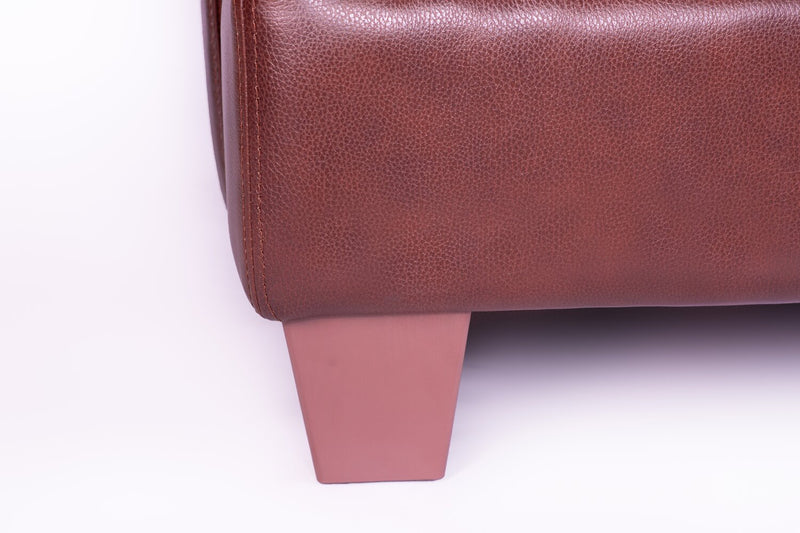 Vita 100% Genuine Leather Chair - Brown