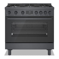 Bosch 800 Series 3.4 Cu. Ft. Industrial-Style Freestanding Gas Range - HGS8645UC
