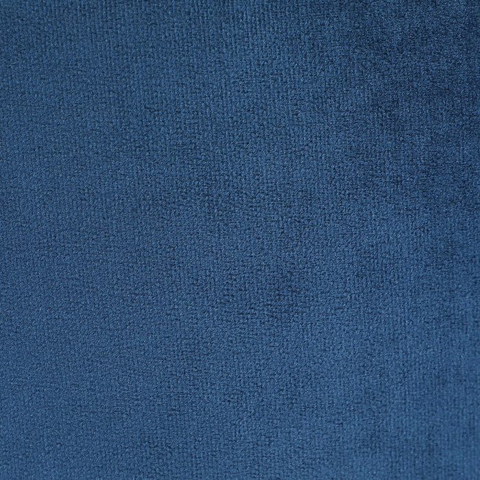 Phebe Velvet Storage Ottoman - Navy