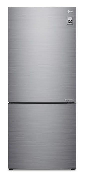 LG 15 Cu. Ft. Counter-Depth Bottom-Freezer Refrigerator - LBNC15251V