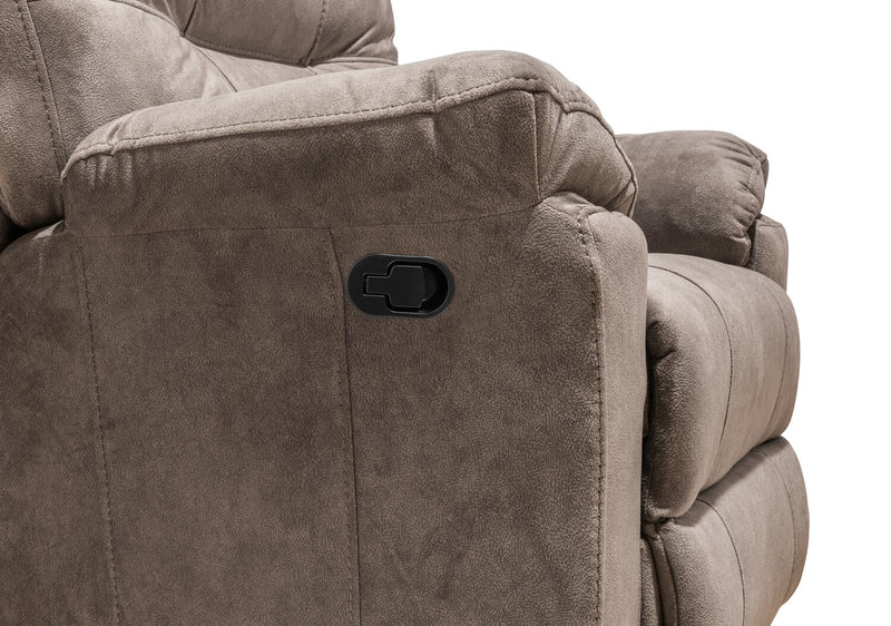 Gybson Polyester Recliner - Latte
