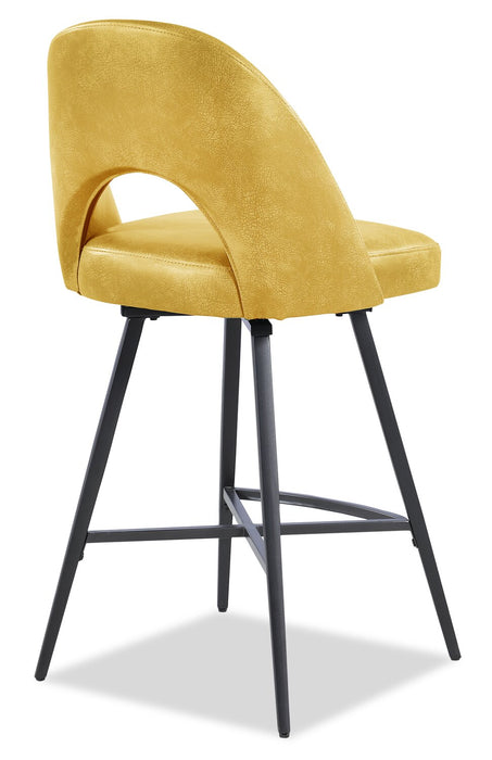 Bay Swivel Counter-Height Stool - Yellow