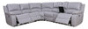 Marcel 6-Piece Genuine Leather Reclining Sectional - Grey