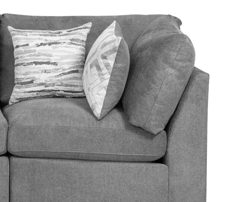 Evolve 4-Piece Sectional - Charcoal