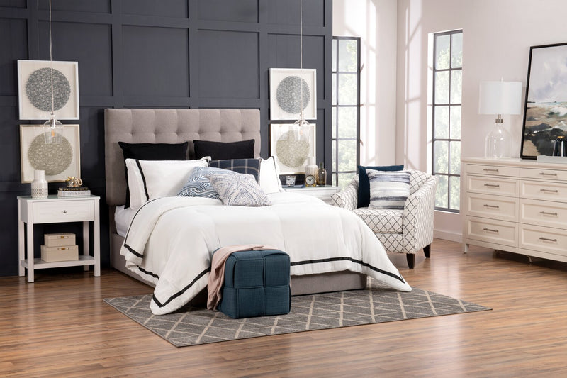 Jace Storage Full Bed - Taupe