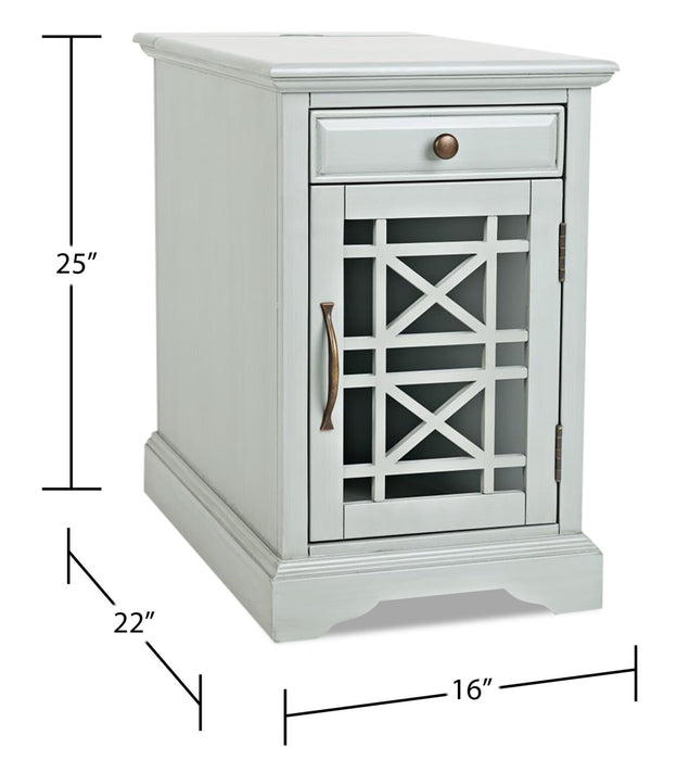 Marseille Chairside Table - Grey 