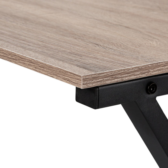 Lidia L-Shaped Corner Desk - Taupe 