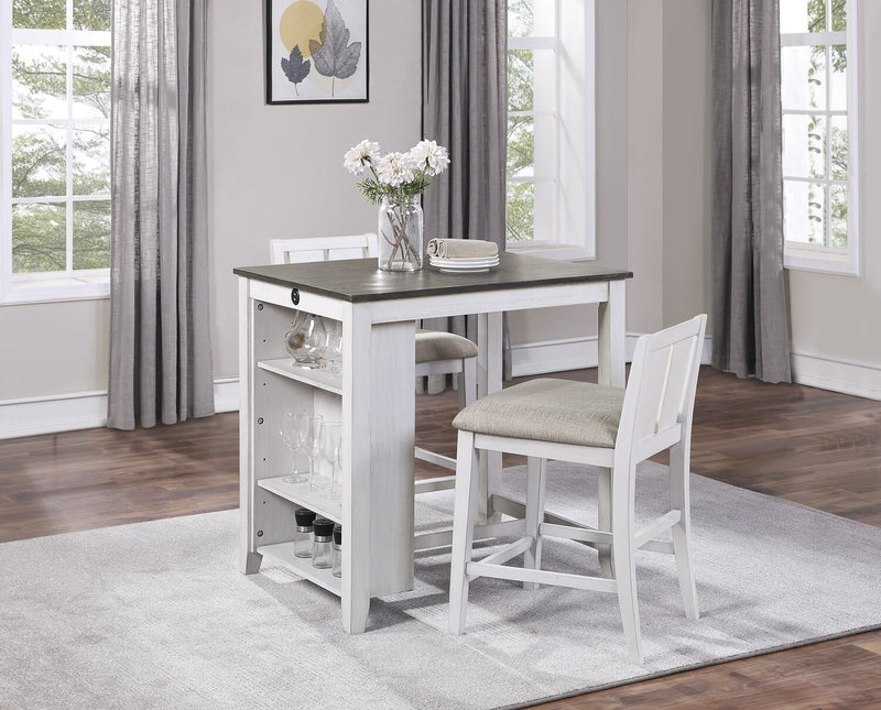 Lane 3-Piece Counter-Height Dining Package - White