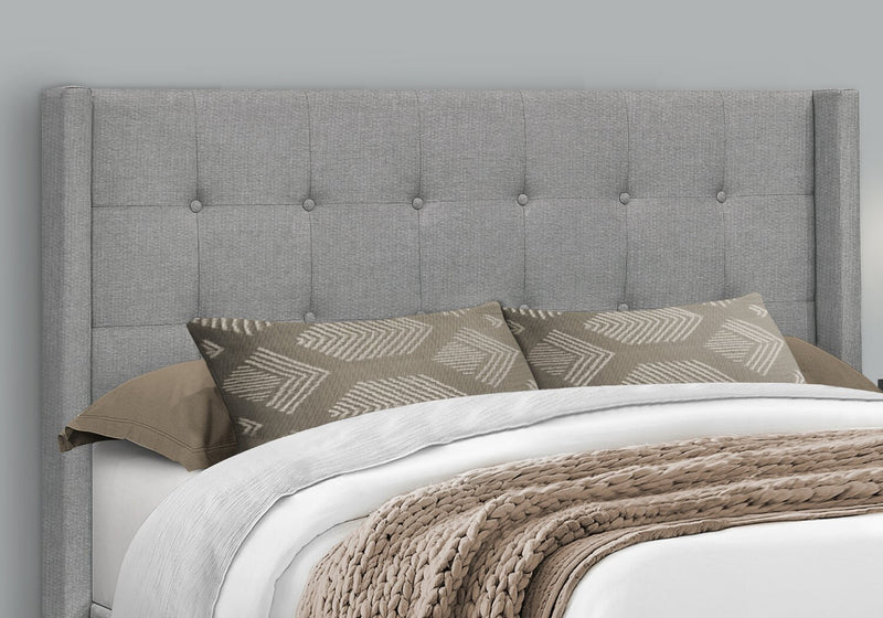 Zara Queen Bed - Grey