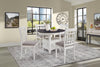 Dena 5-Piece Dining Package - White and Grey