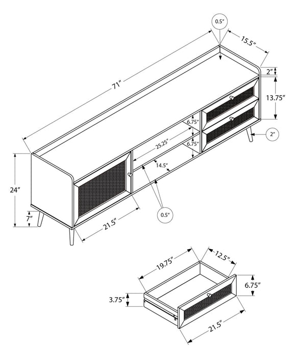 Emme 72\" TV Stand