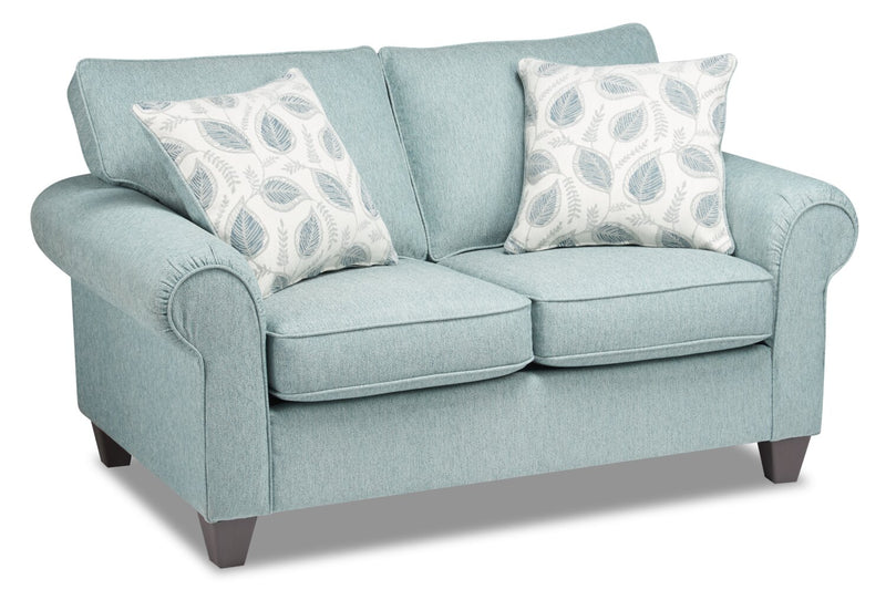 Scarlett Chenille Loveseat - Marine
