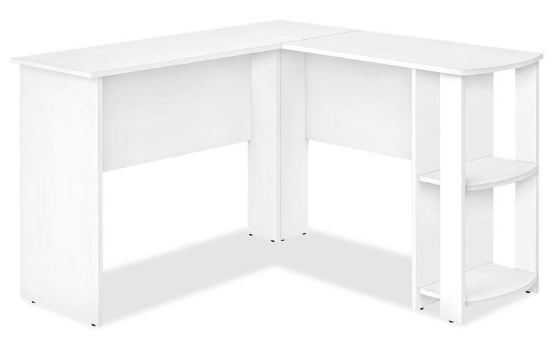 Eason L-Shaped Desk - White