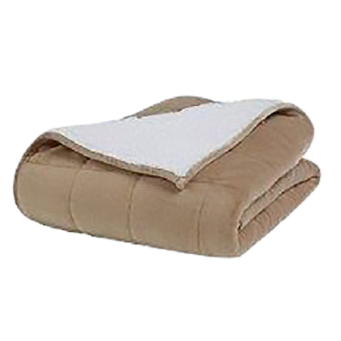 Weighted Sherpa Throw - Taupe