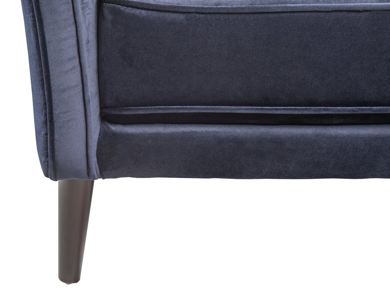Brinley Velvet Accent Chair - Blue